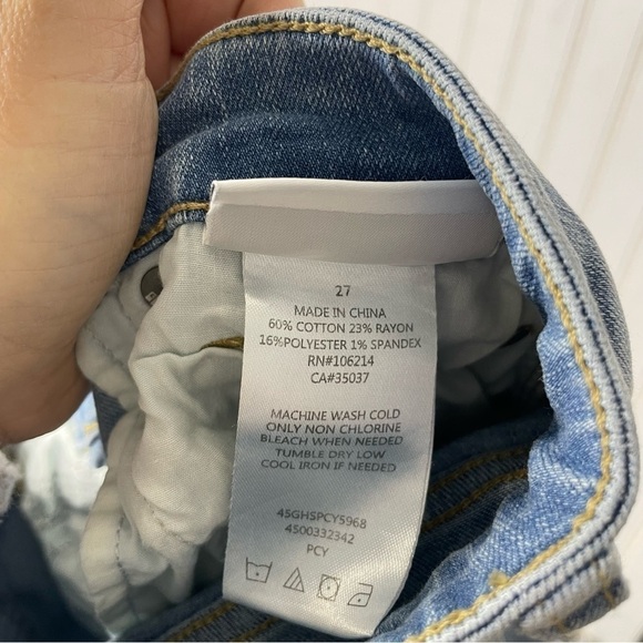 Joe’s Jeans The Icon Mid Rise Skinny Ruffle Ankle Percy - Picture 12 of 12